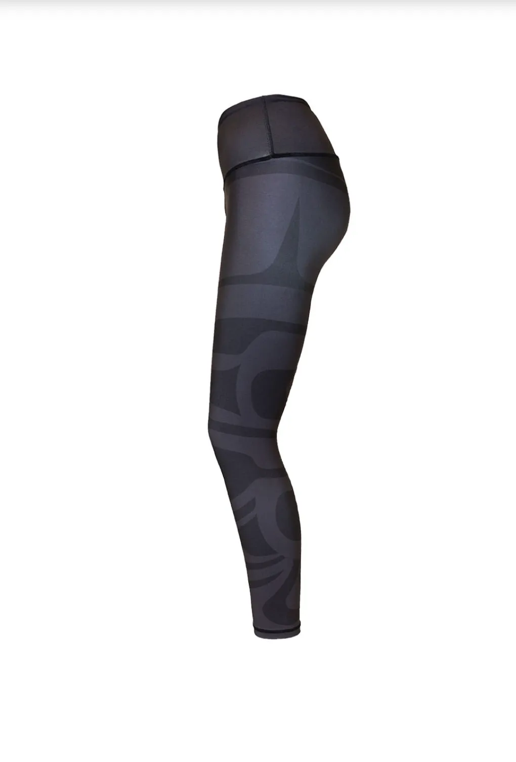 Maple Leaf Black - Full Length Legging