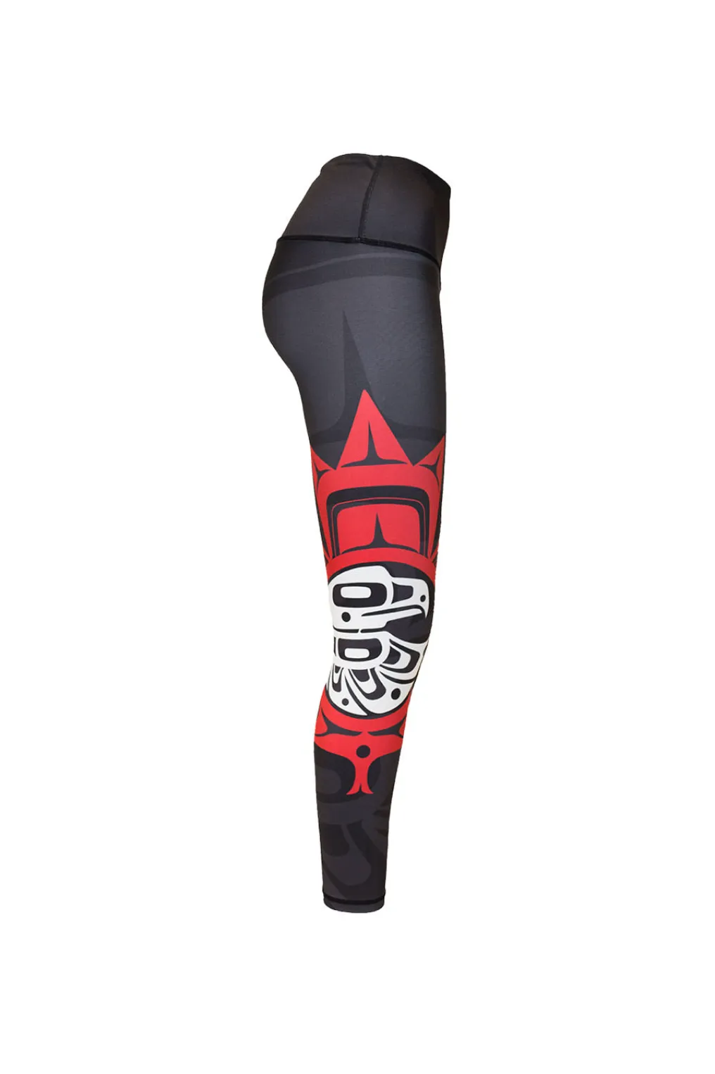 Maple Leaf Black - Full Length Legging