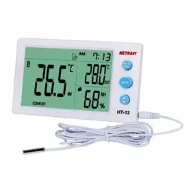 Metravi HT-12 Temperature and Humidity Meter with External Probe