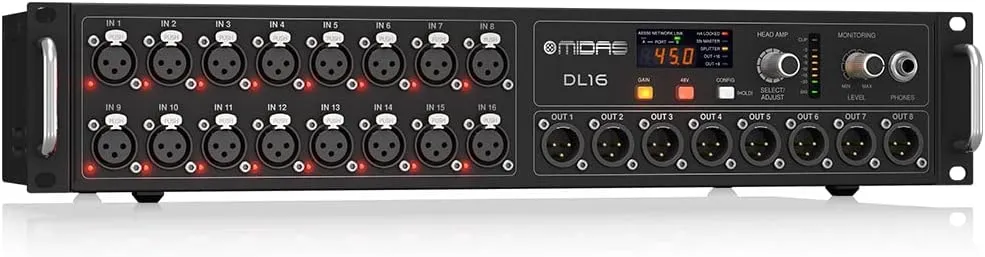 Midas DL16 16-input / 8-output Stage Box