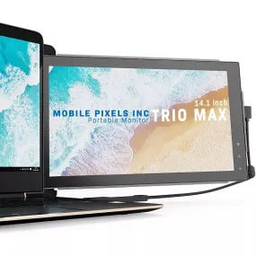 Mobile Pixels 101-1004P01 Trio Portable 14 Inch Laptop Monitor Extension, Black