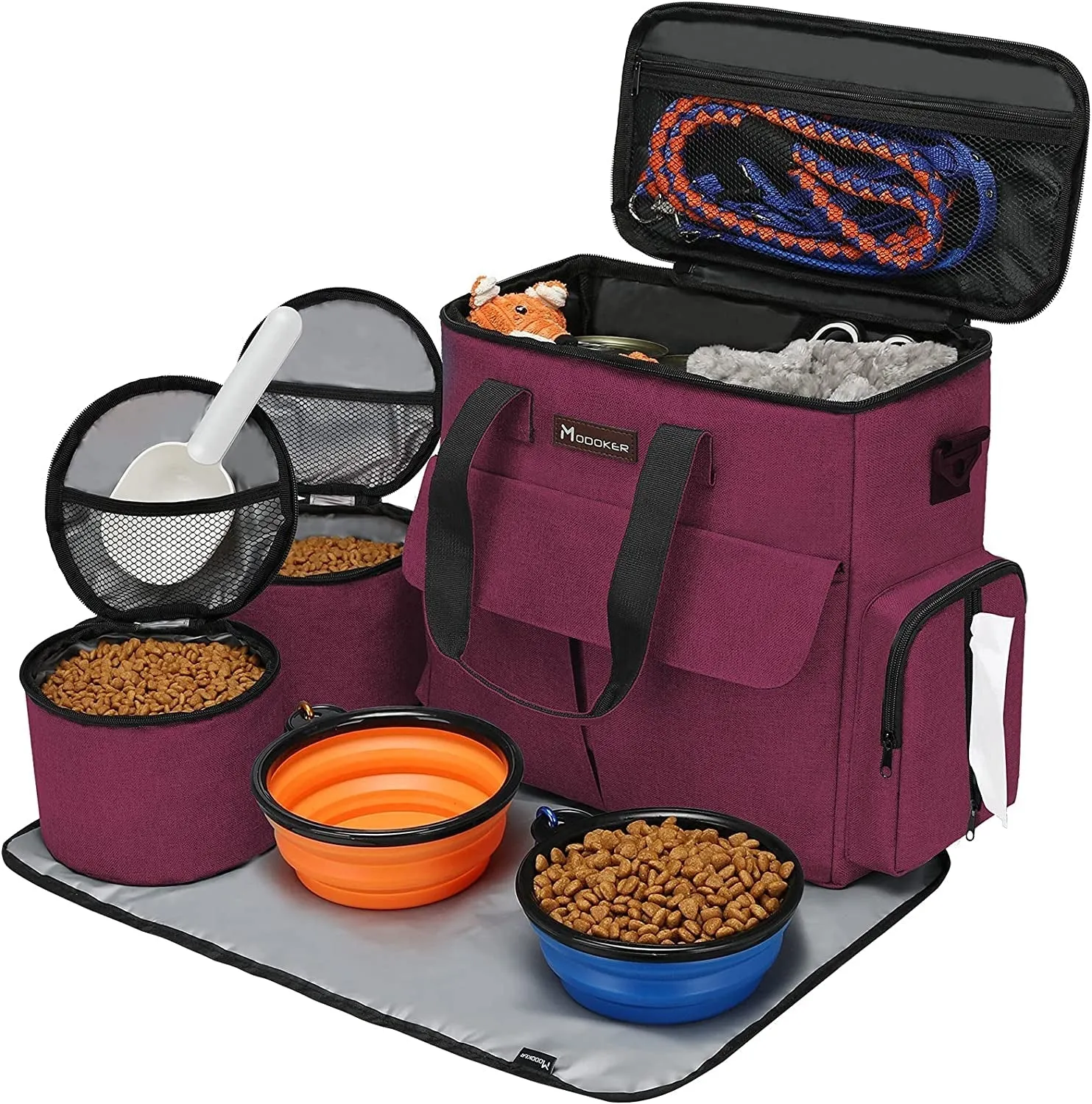 Modoker Weekend Pet Travel Set – Airline Approved Dog Travel Bag Kit