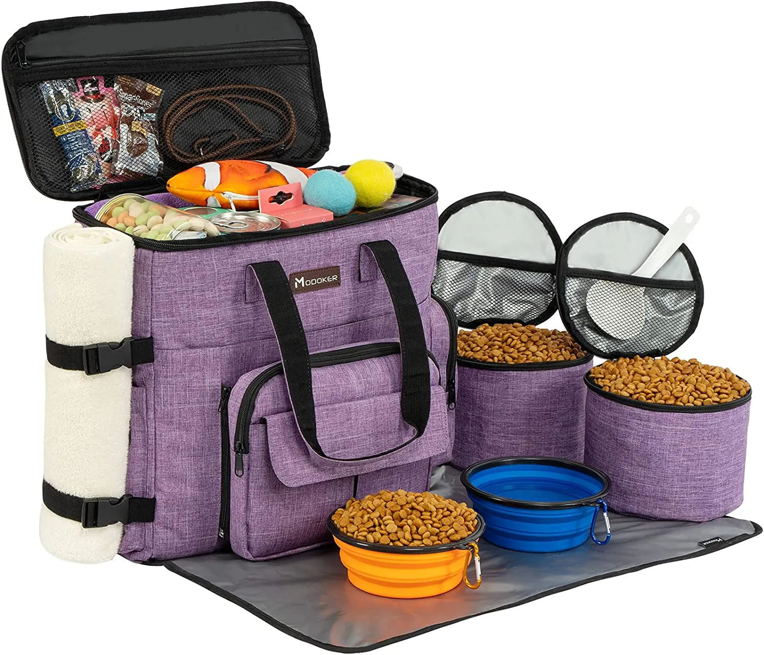 Modoker Weekend Pet Travel Set – Airline Approved Dog Travel Bag Kit