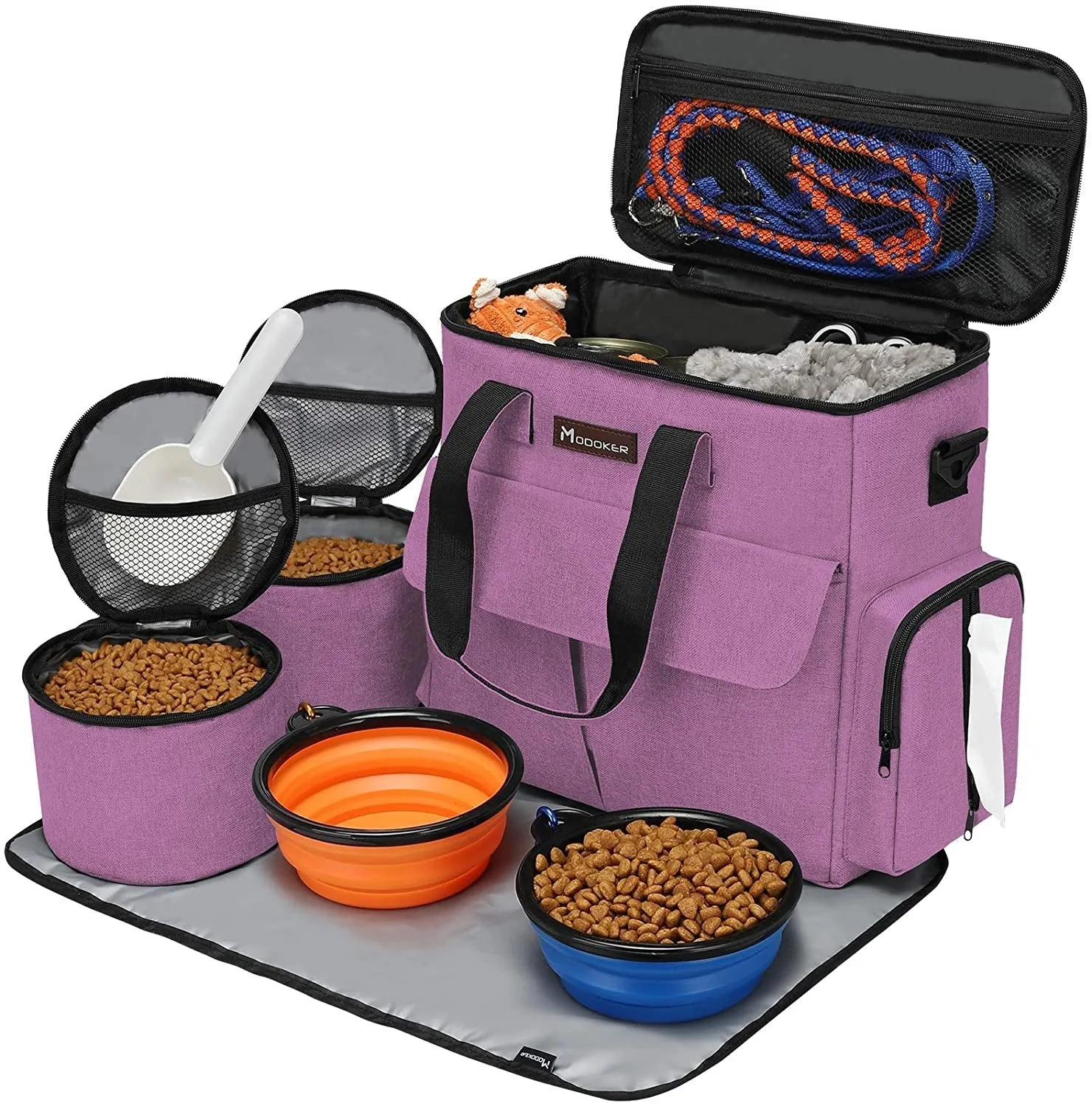 Modoker Weekend Pet Travel Set – Airline Approved Dog Travel Bag Kit