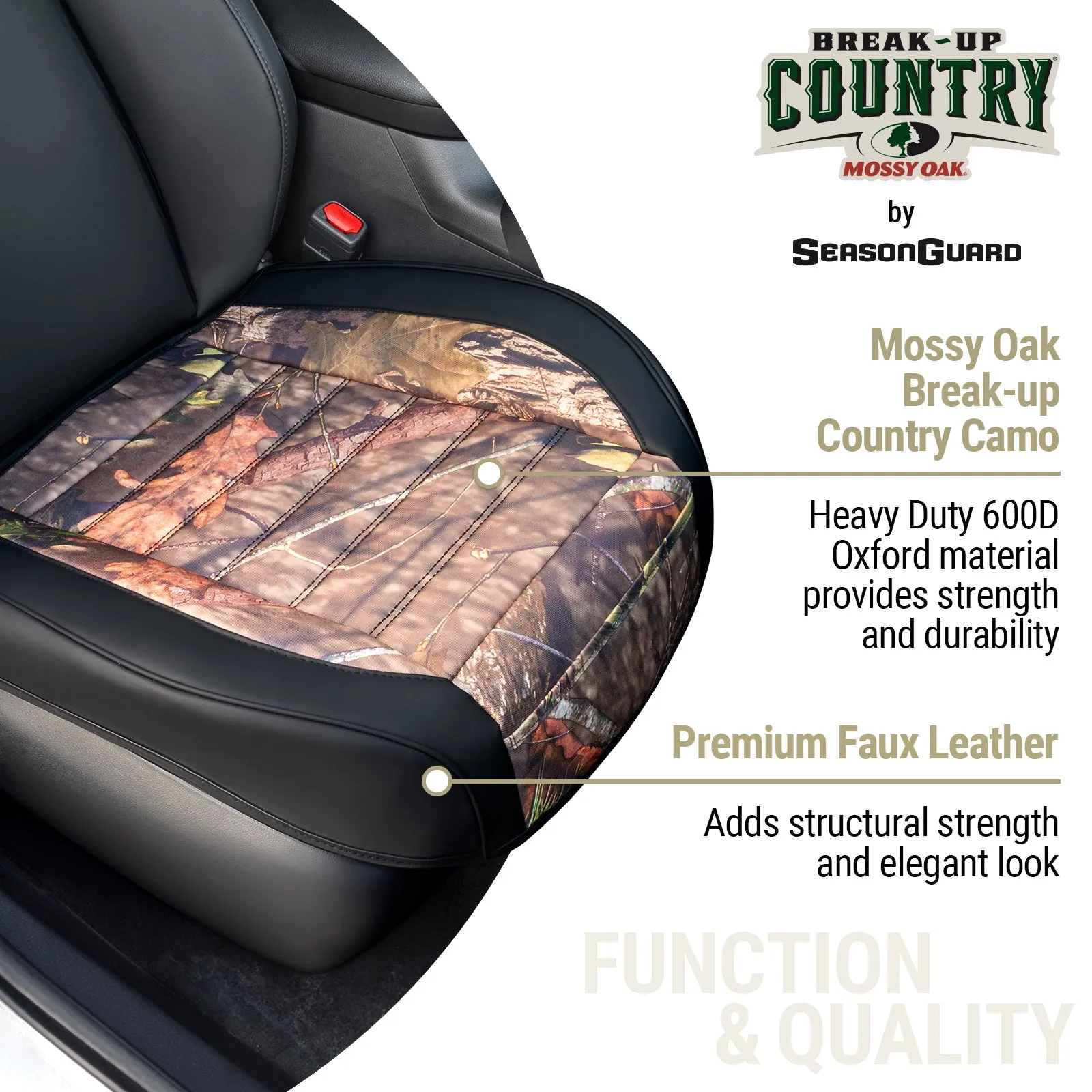 Mossy Oak Camo Car Seat Covers Cushion