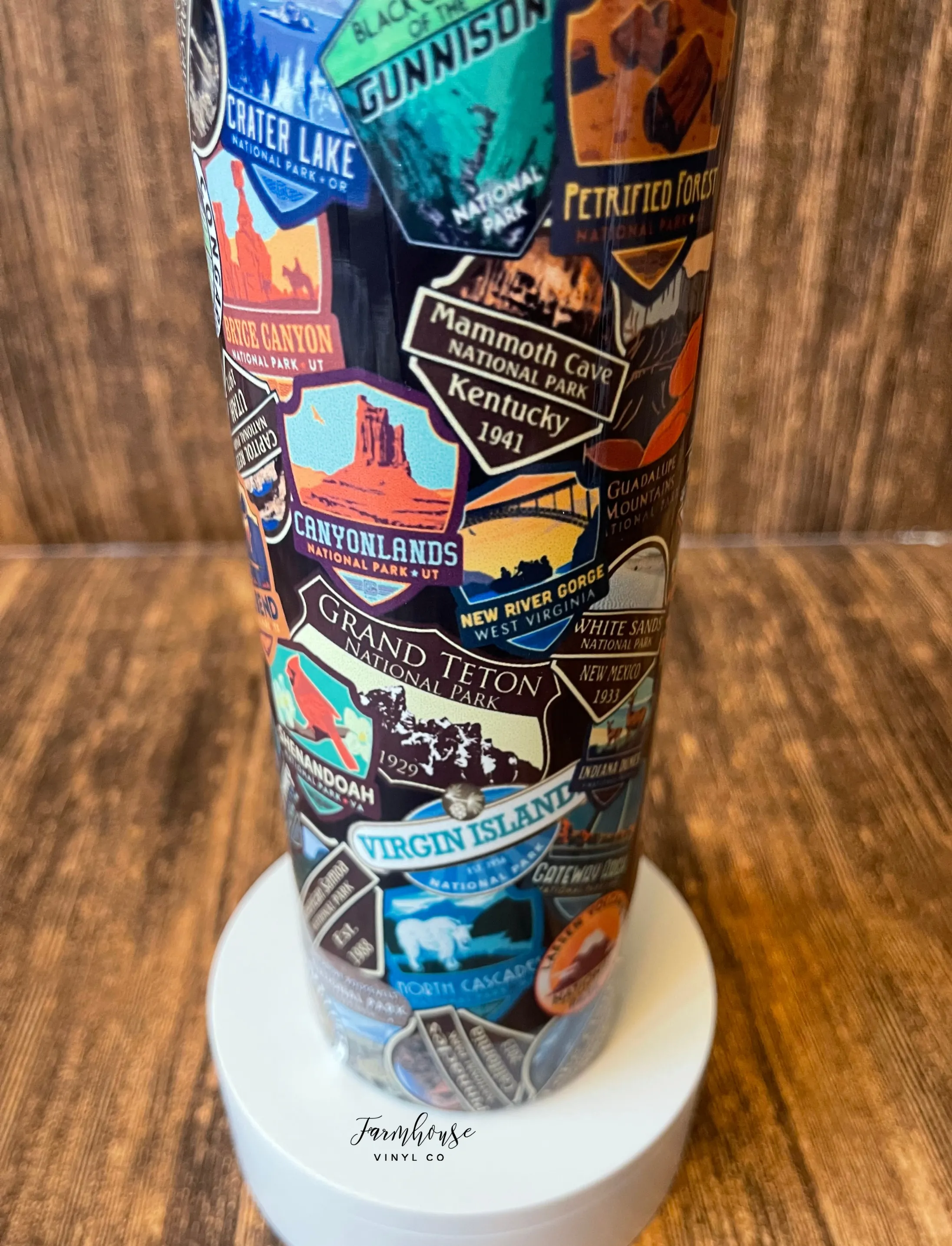 National Parks Stickers Tumbler