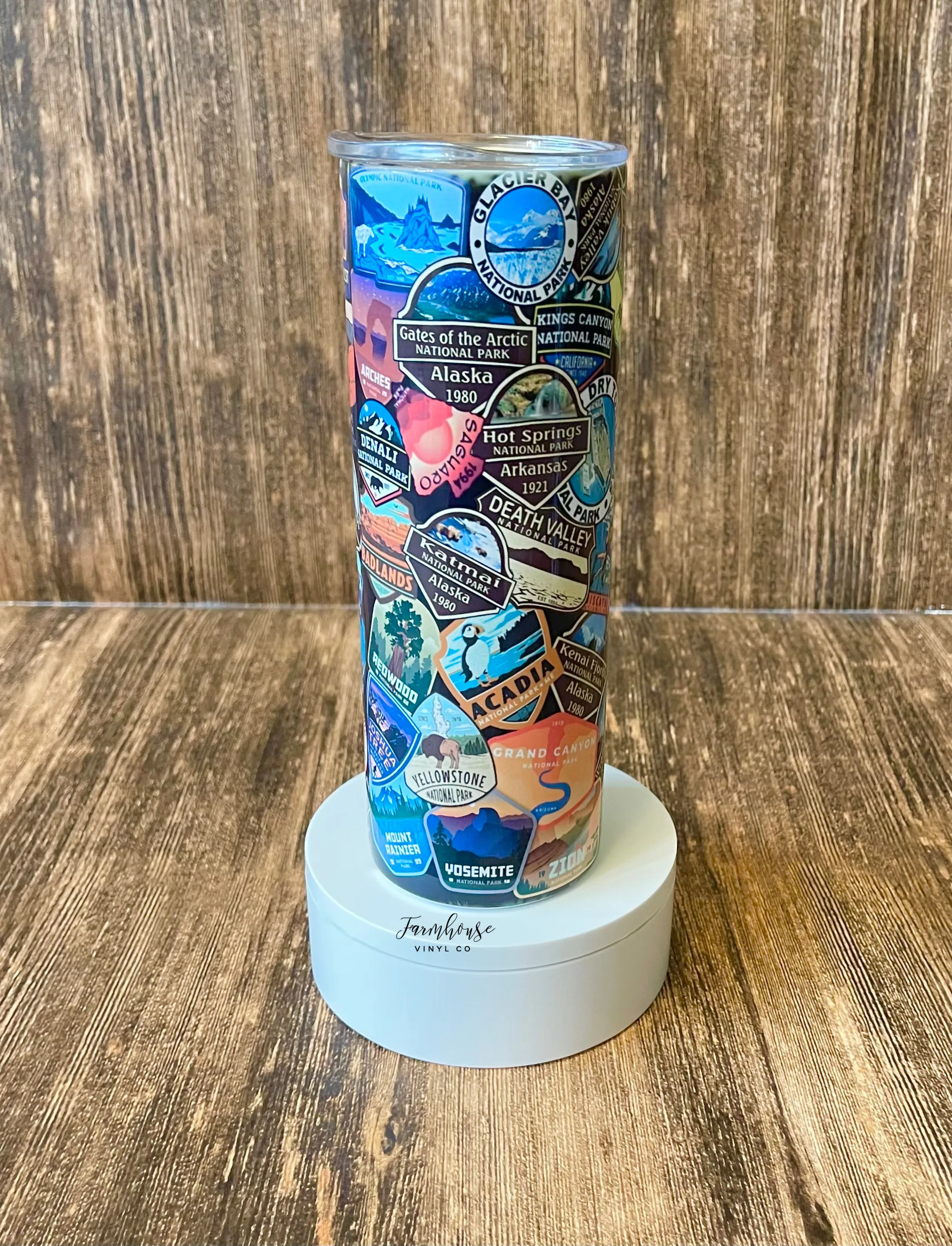 National Parks Stickers Tumbler