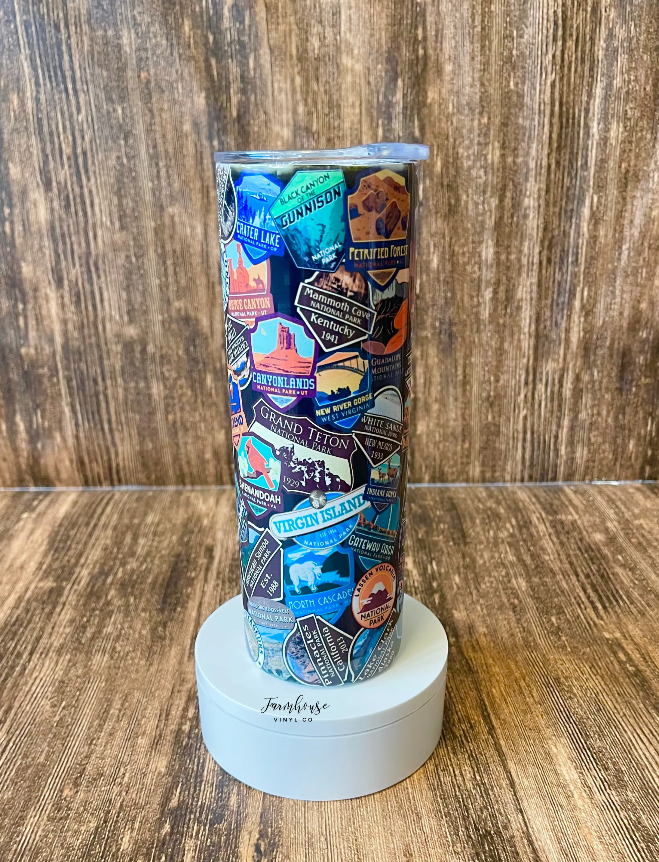 National Parks Stickers Tumbler