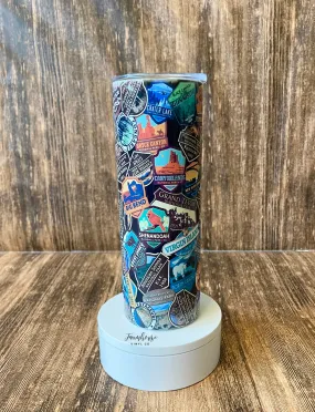 National Parks Stickers Tumbler