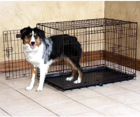 New in box! Precision Pet Black Great Crate 2 Door 42-Inch x 28-Inch x 31-Inch! Retails $170 