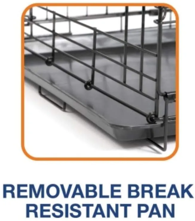 New in box! Precision Pet Black Great Crate 2 Door 42-Inch x 28-Inch x 31-Inch! Retails $170 