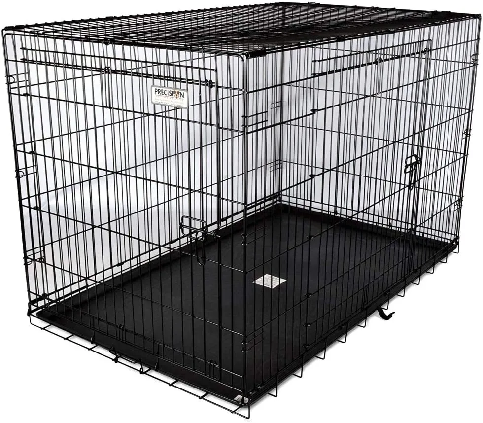 New in box! Precision Pet Black Great Crate 2 Door 42-Inch x 28-Inch x 31-Inch! Retails $170 