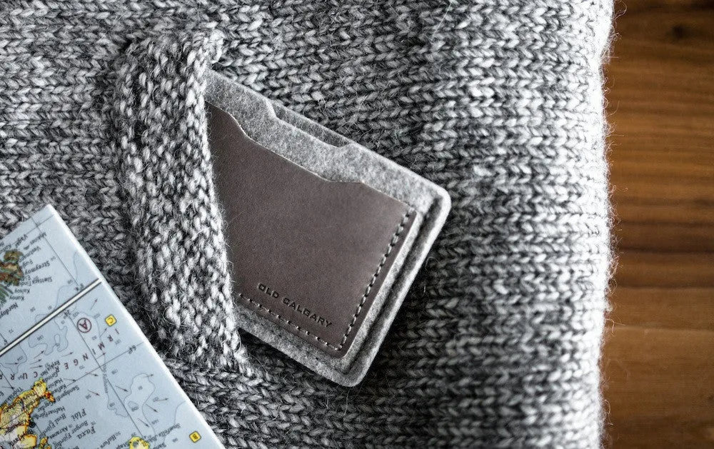 Old Calgary Alpha Card Wallet - Concrete