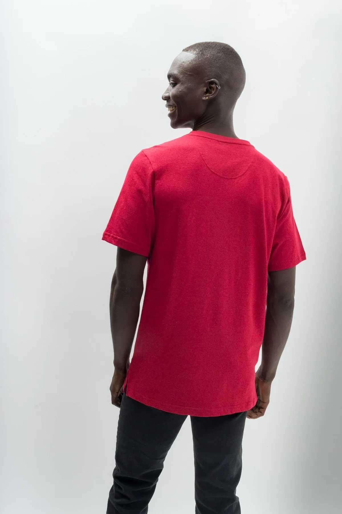 Oliver | Men's Anti-Stain Cotton Linen Blend V-Neck Pocket T-Shirt