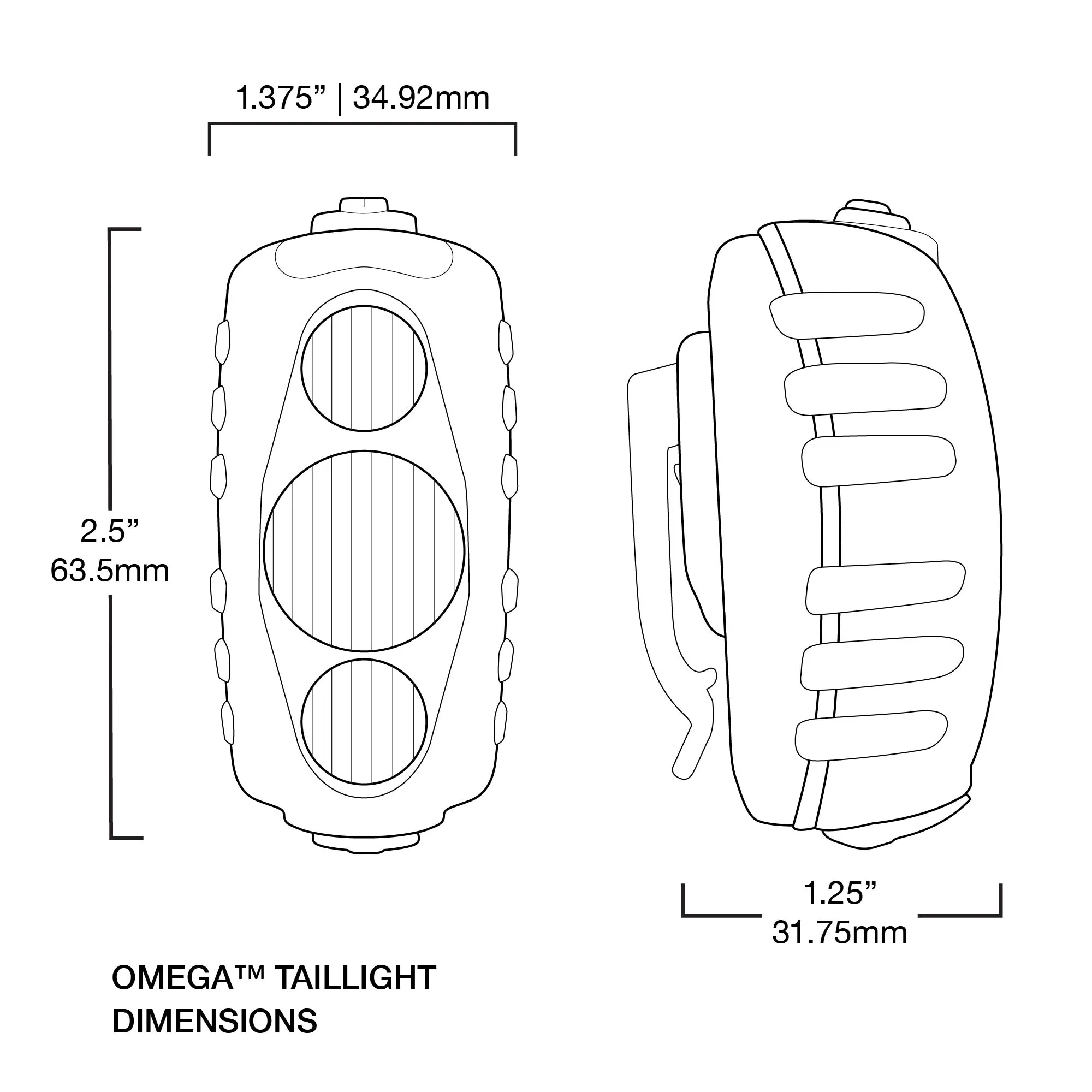 Omega™ 330 EVO Bike Taillight with NiteLink™