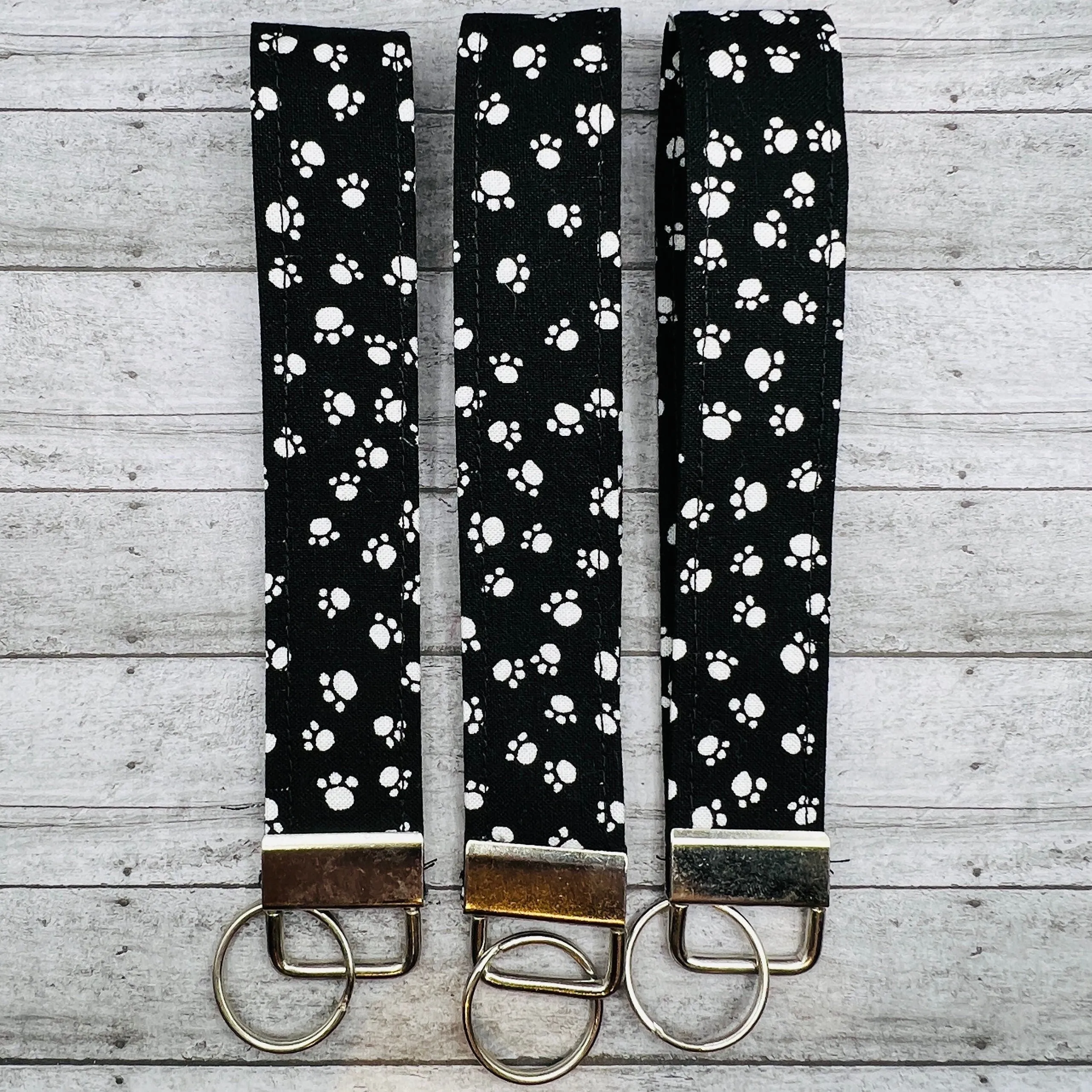Paw Print Kitty Cat 6" Key Fob
