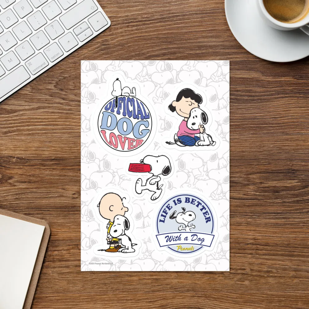 Peanuts Official Dog Lover Sticker Sheet