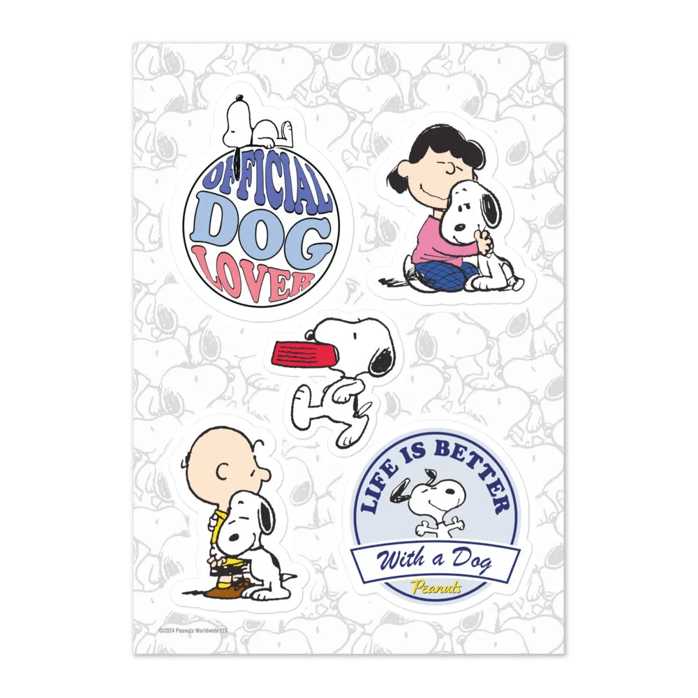Peanuts Official Dog Lover Sticker Sheet