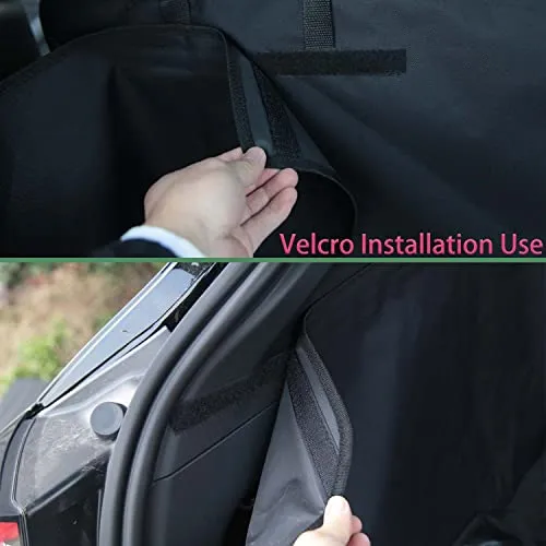 Pet Cargo Liner Cover for Ford Mustang Mach-E 2021, Trunk Mat for Dogs, Scratchproof Nonslip Backing with Bumper Flap Protection