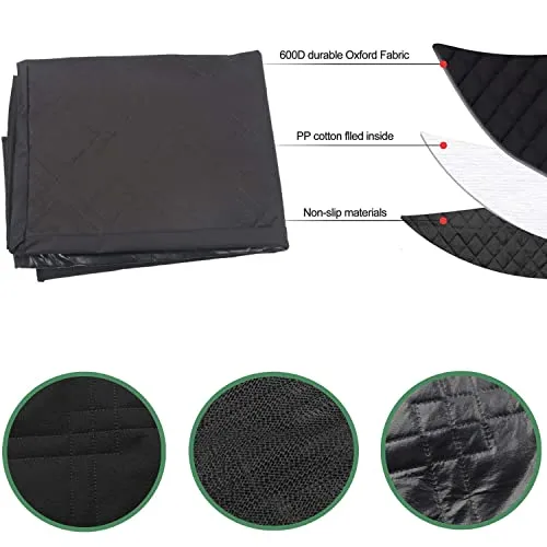 Pet Cargo Liner Cover for Ford Mustang Mach-E 2021, Trunk Mat for Dogs, Scratchproof Nonslip Backing with Bumper Flap Protection