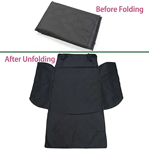 Pet Cargo Liner Cover for Ford Mustang Mach-E 2021, Trunk Mat for Dogs, Scratchproof Nonslip Backing with Bumper Flap Protection