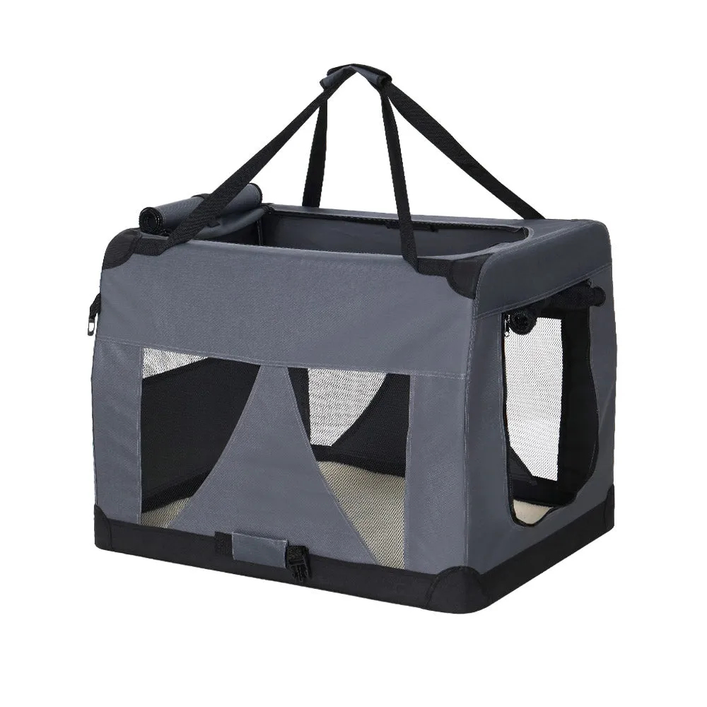 Pet Carrier Soft Crate Dog Cat Travel Portable Cage Kennel Foldable Car Medium