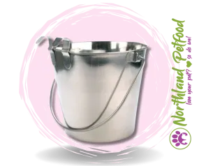 Pet One Water Pails, Stainless Steel