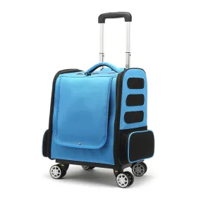 PetFlyer Pro™ 4 Wheels Pet Travel Carrier, Backpack Straps