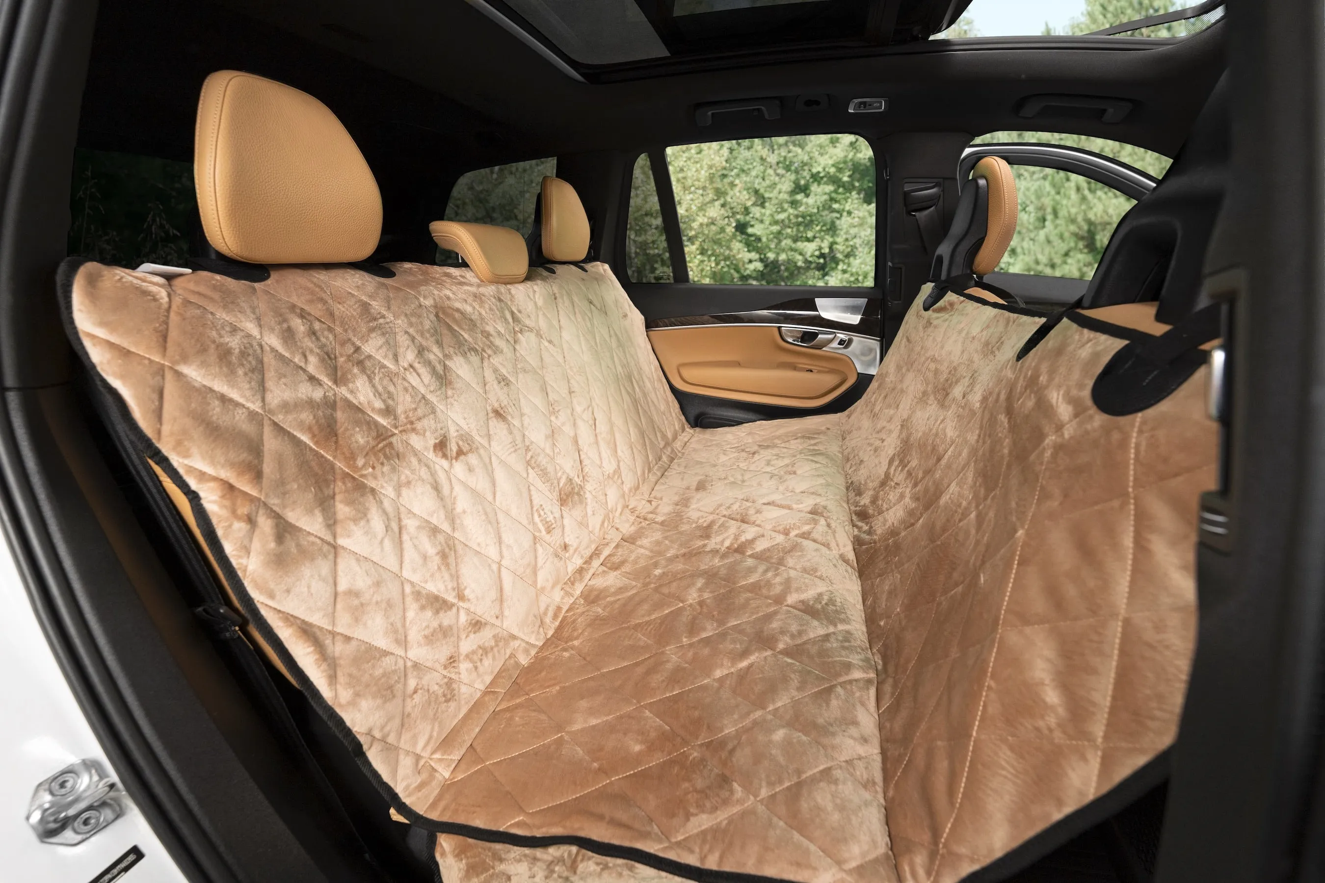 Plush Paws Luxury Velvet Rear Pet Seat Cover