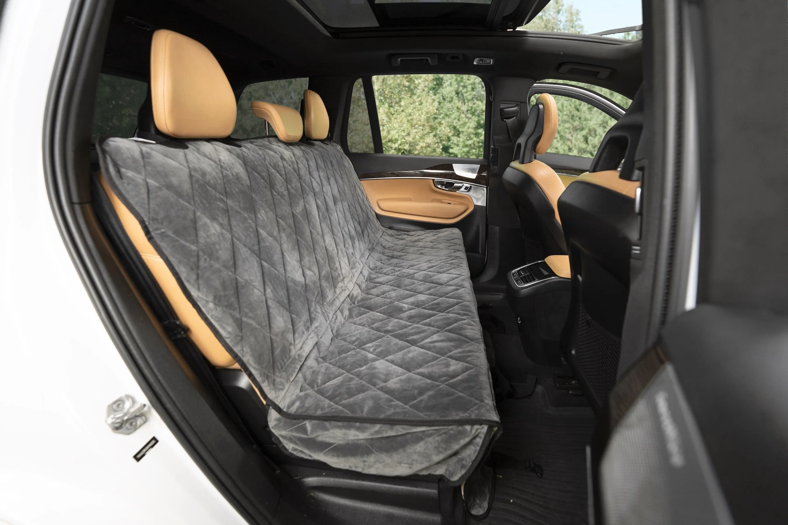 Plush Paws Luxury Velvet Rear Pet Seat Cover