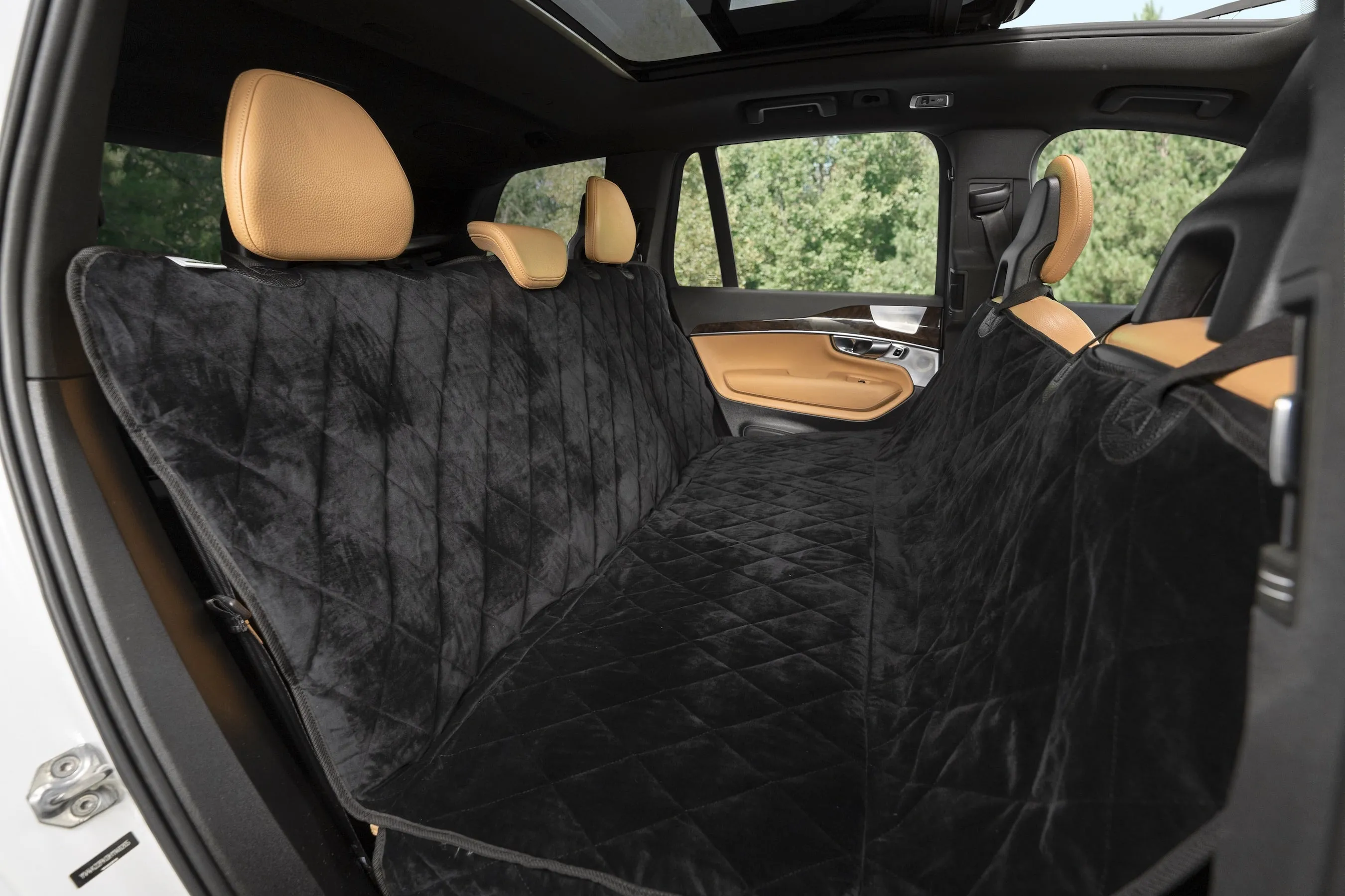 Plush Paws Luxury Velvet Rear Pet Seat Cover