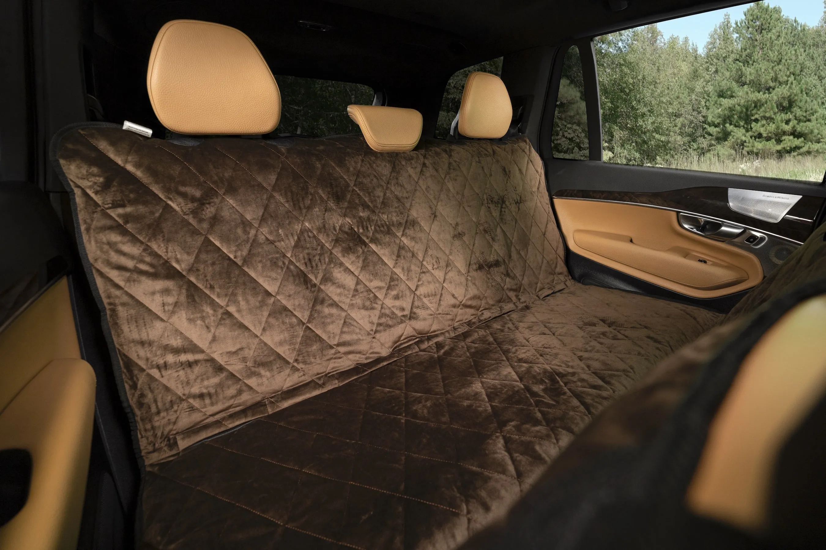 Plush Paws Luxury Velvet Rear Pet Seat Cover