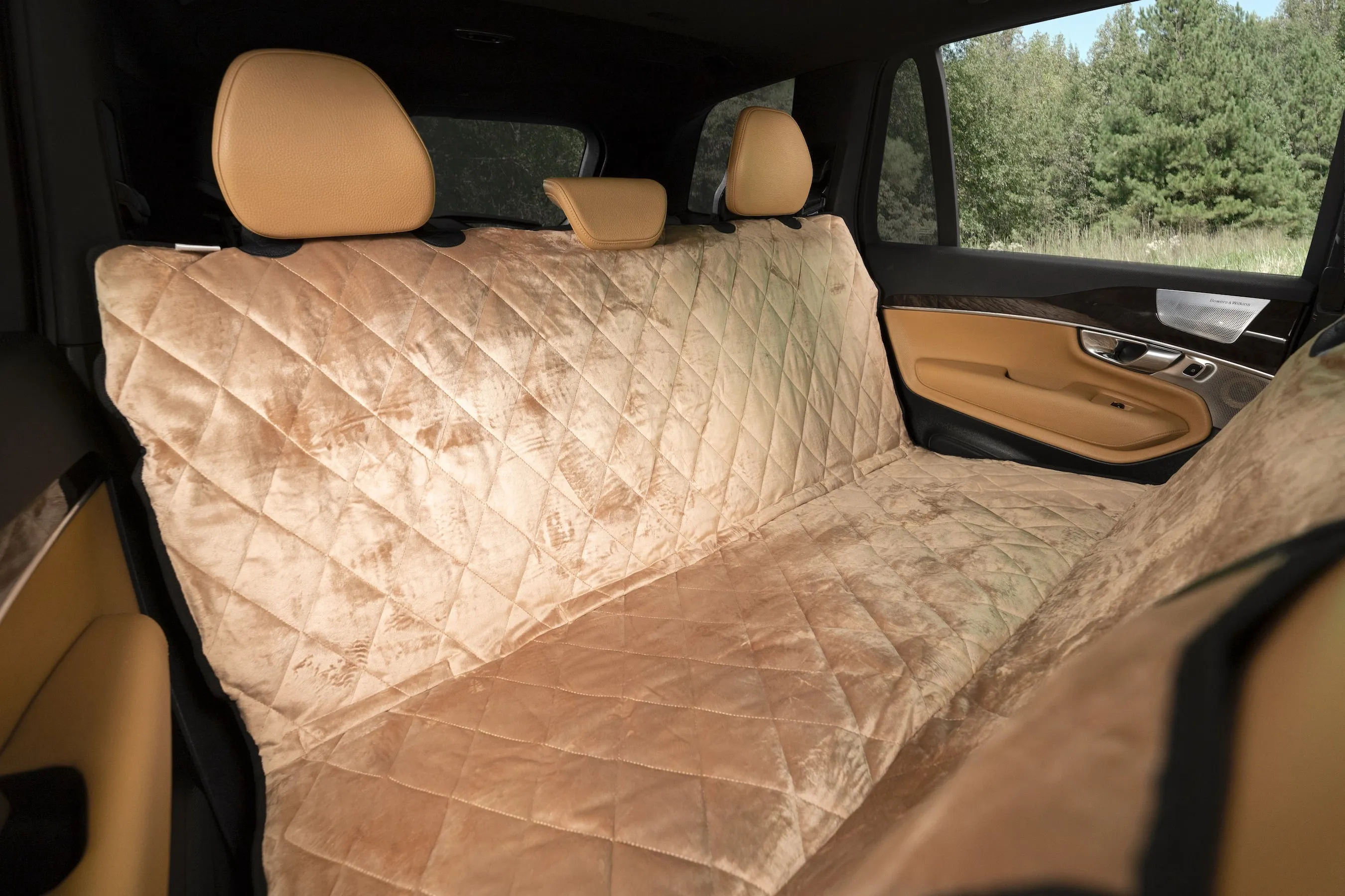Plush Paws Luxury Velvet Rear Pet Seat Cover