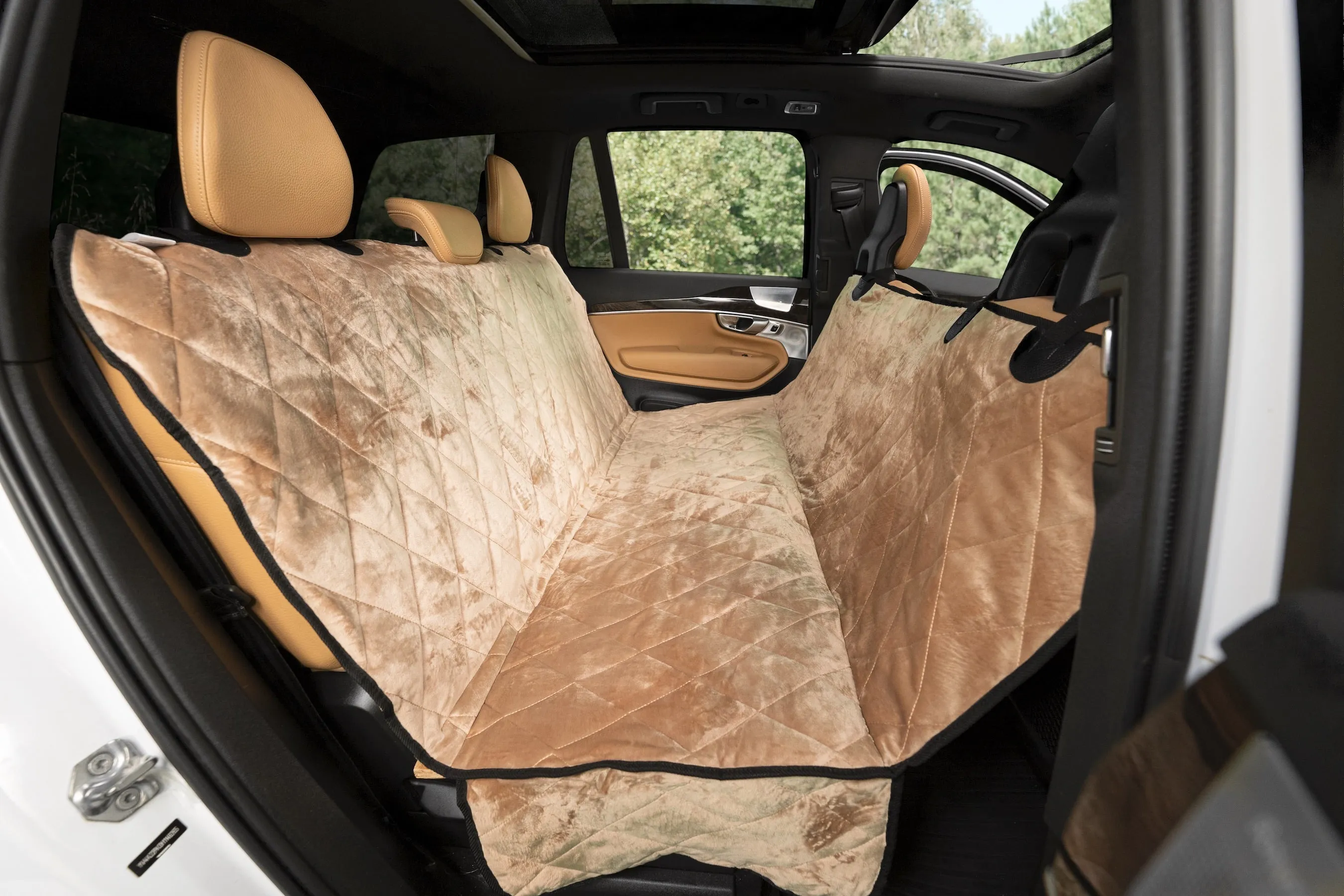 Plush Paws Luxury Velvet Rear Pet Seat Cover