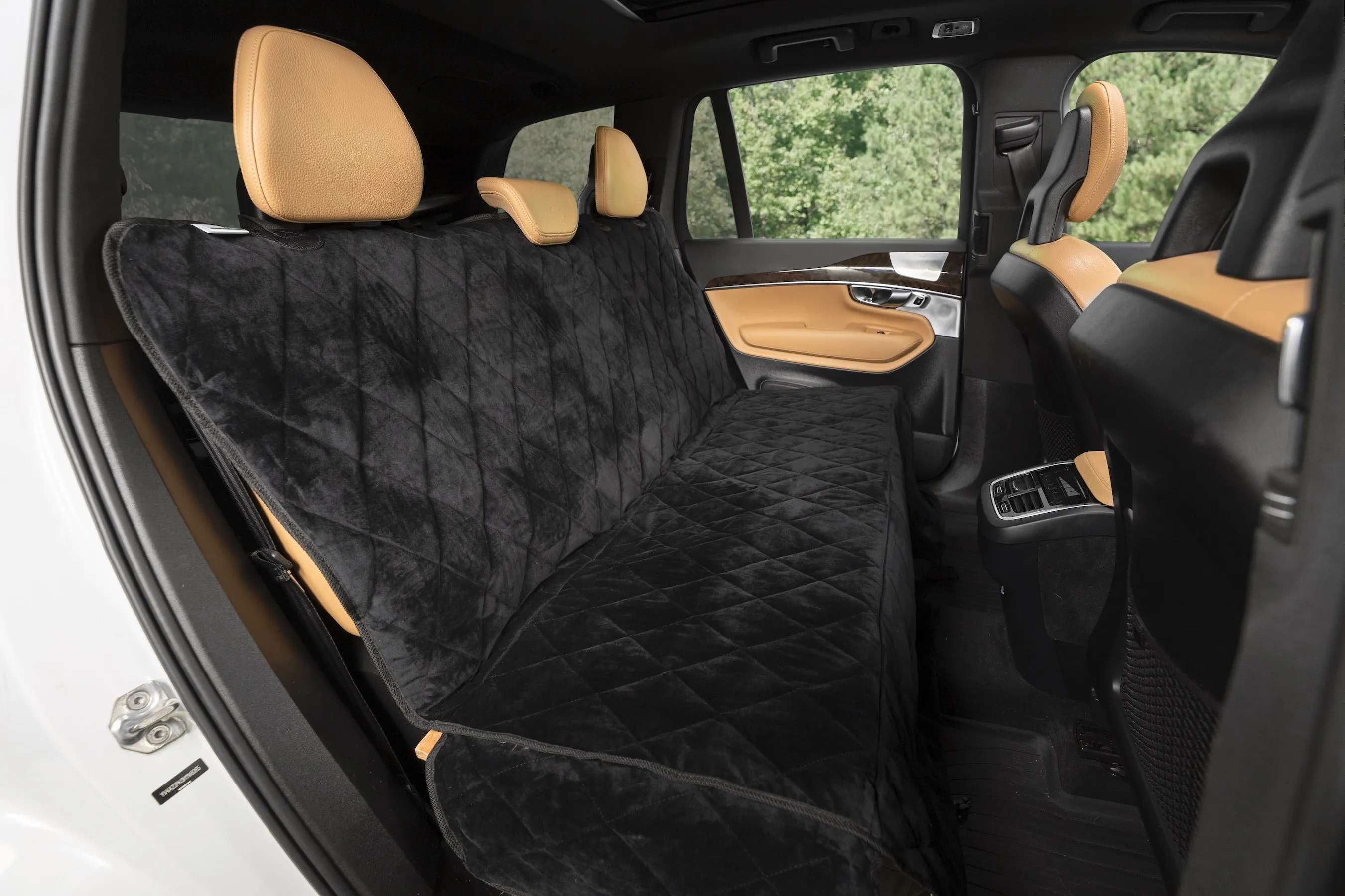 Plush Paws Luxury Velvet Rear Pet Seat Cover