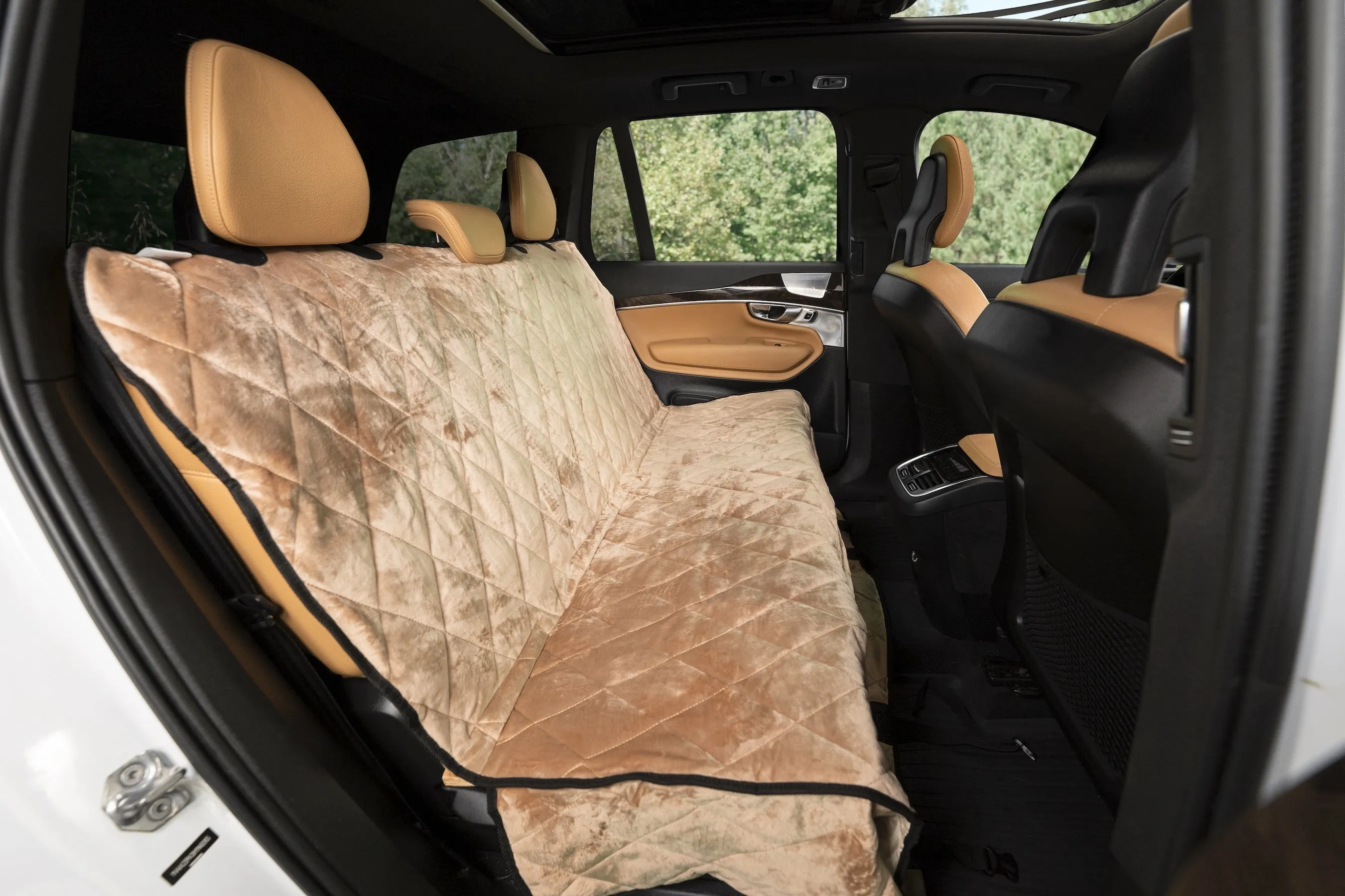 Plush Paws Luxury Velvet Rear Pet Seat Cover