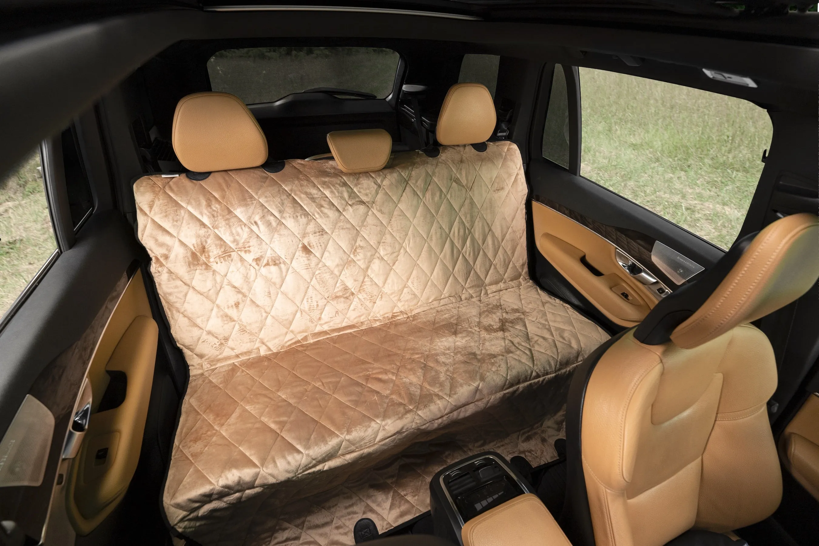 Plush Paws Luxury Velvet Rear Pet Seat Cover