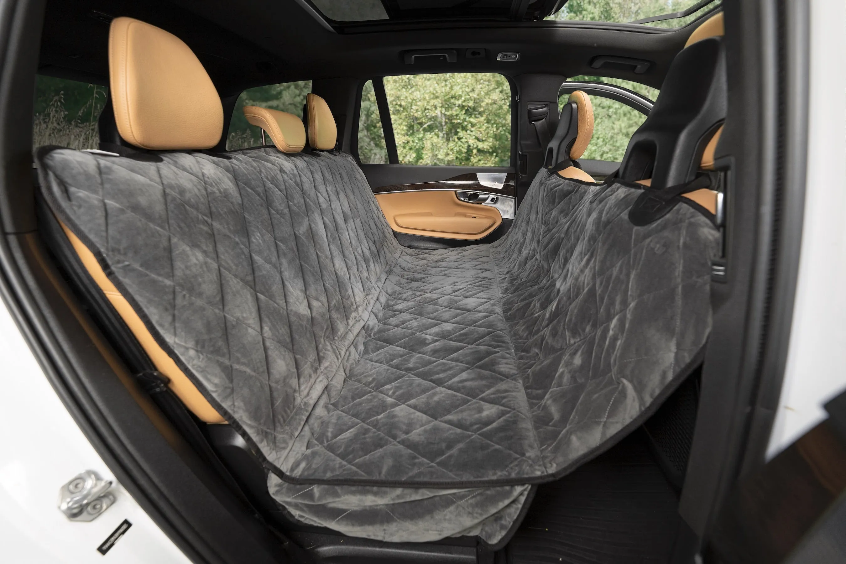 Plush Paws Luxury Velvet Rear Pet Seat Cover