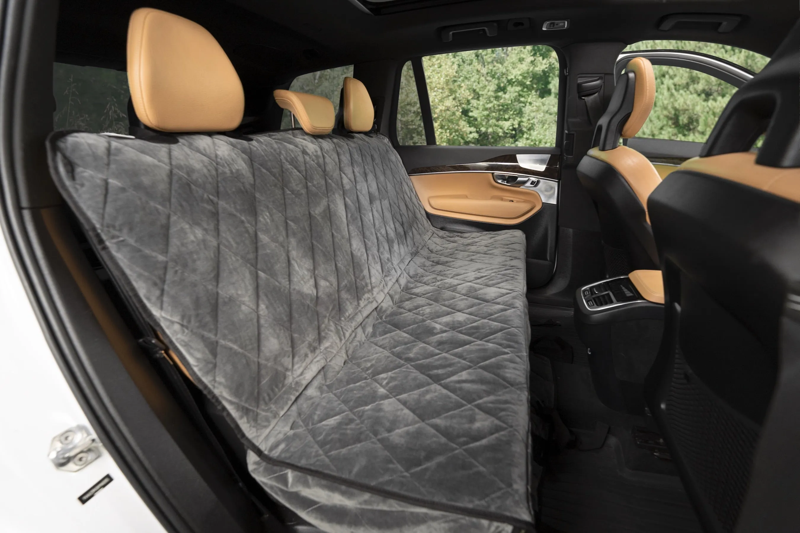 Plush Paws Luxury Velvet Rear Pet Seat Cover