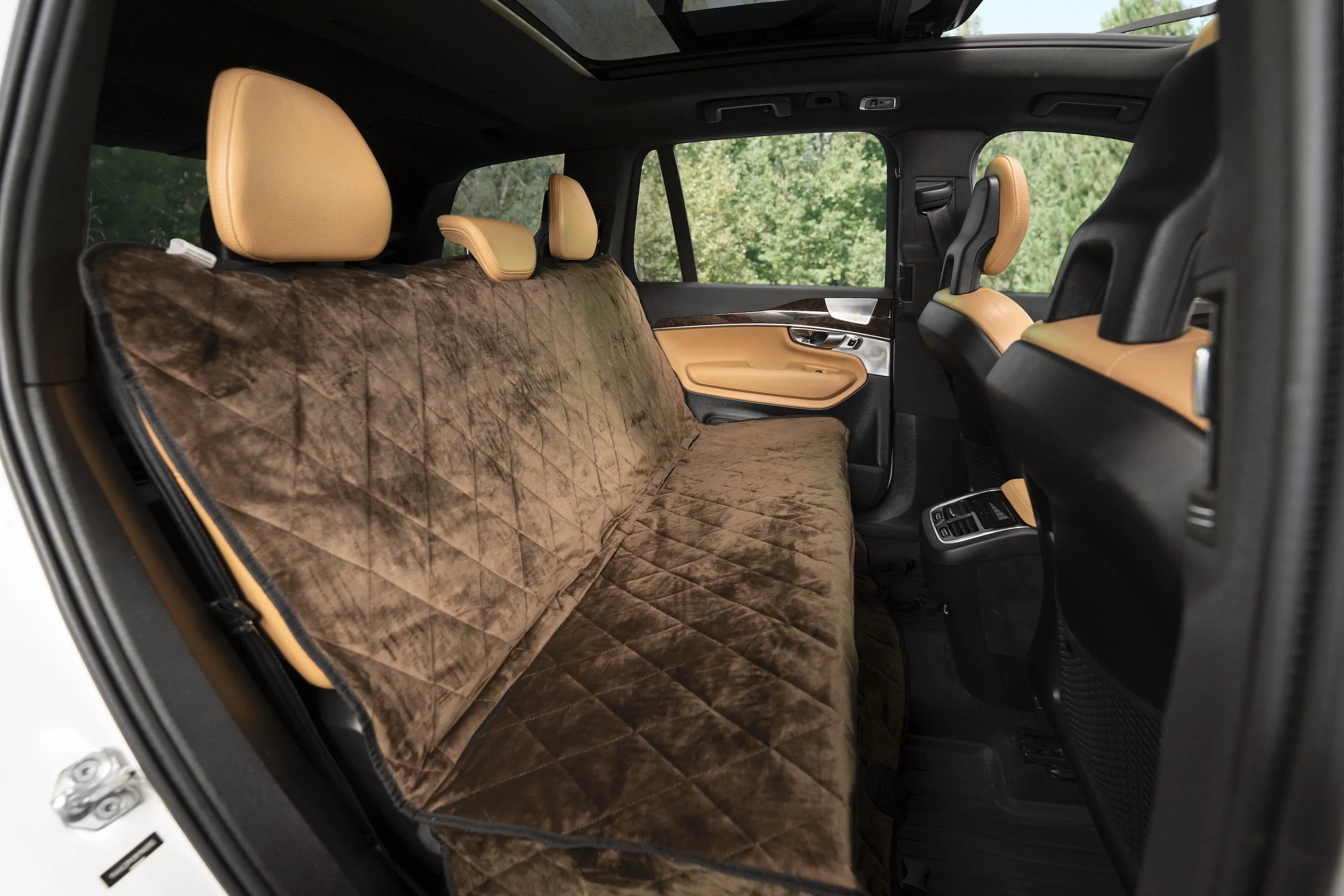 Plush Paws Luxury Velvet Rear Pet Seat Cover