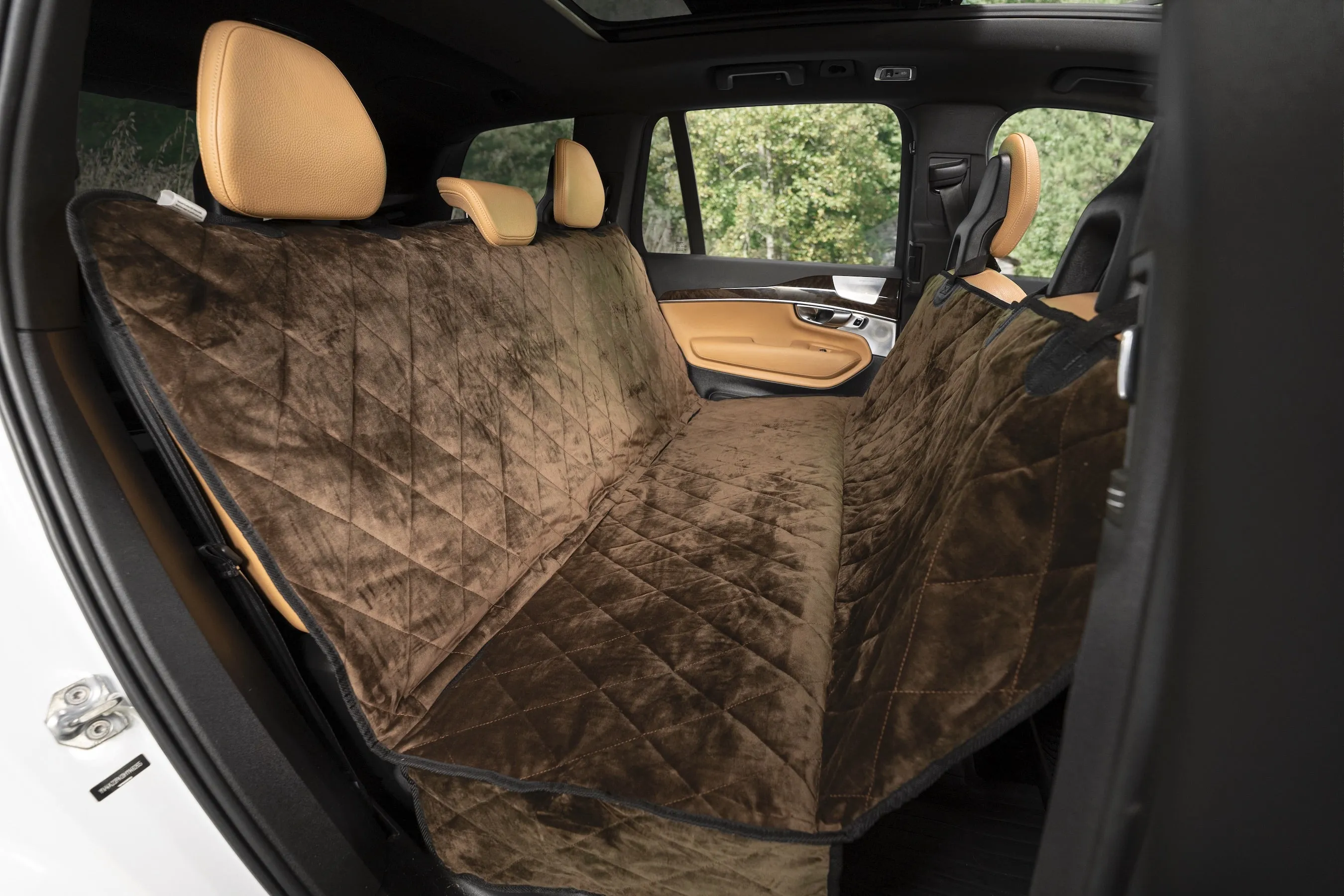 Plush Paws Luxury Velvet Rear Pet Seat Cover
