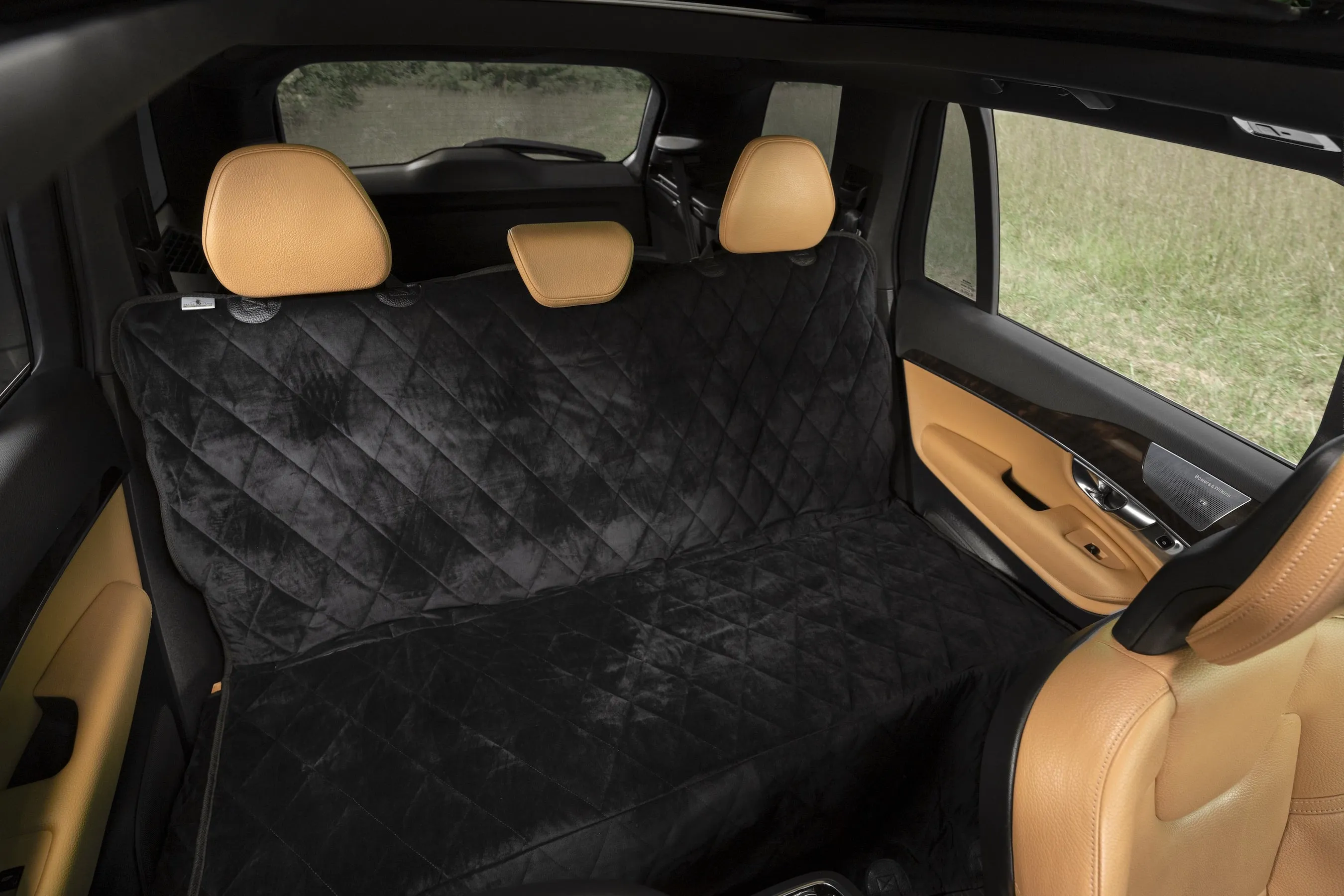 Plush Paws Luxury Velvet Rear Pet Seat Cover