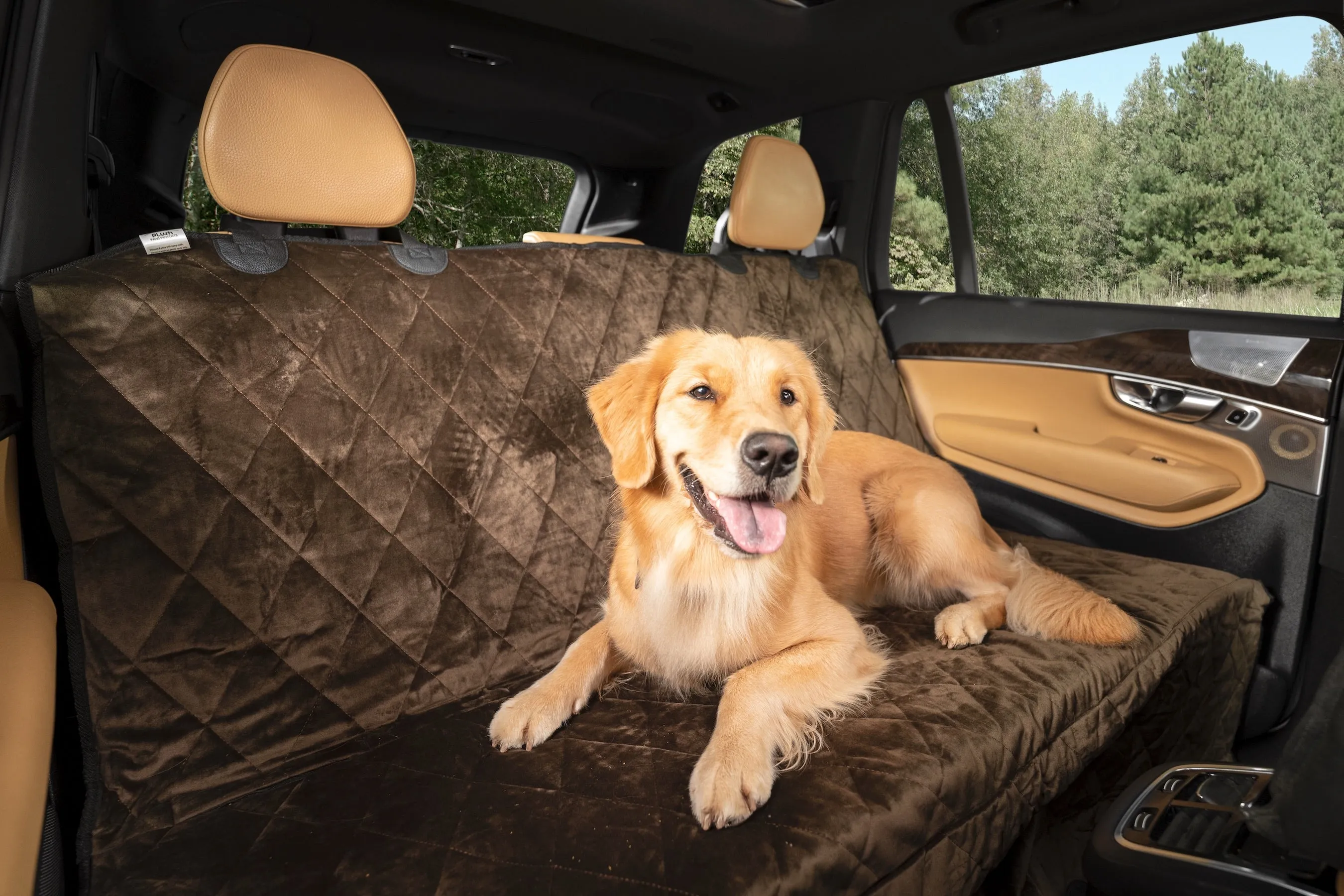 Plush Paws Luxury Velvet Rear Pet Seat Cover
