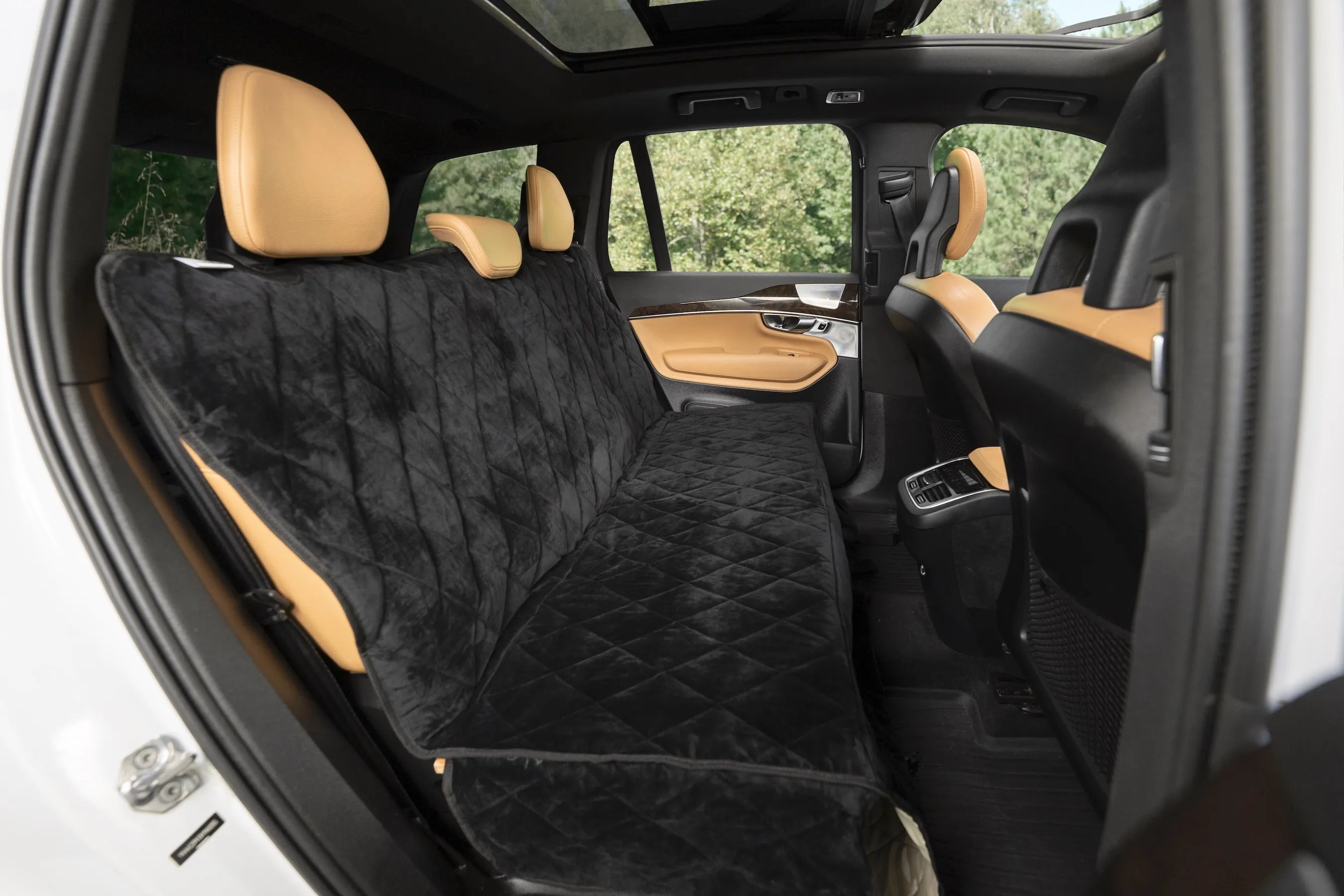 Plush Paws Luxury Velvet Rear Pet Seat Cover