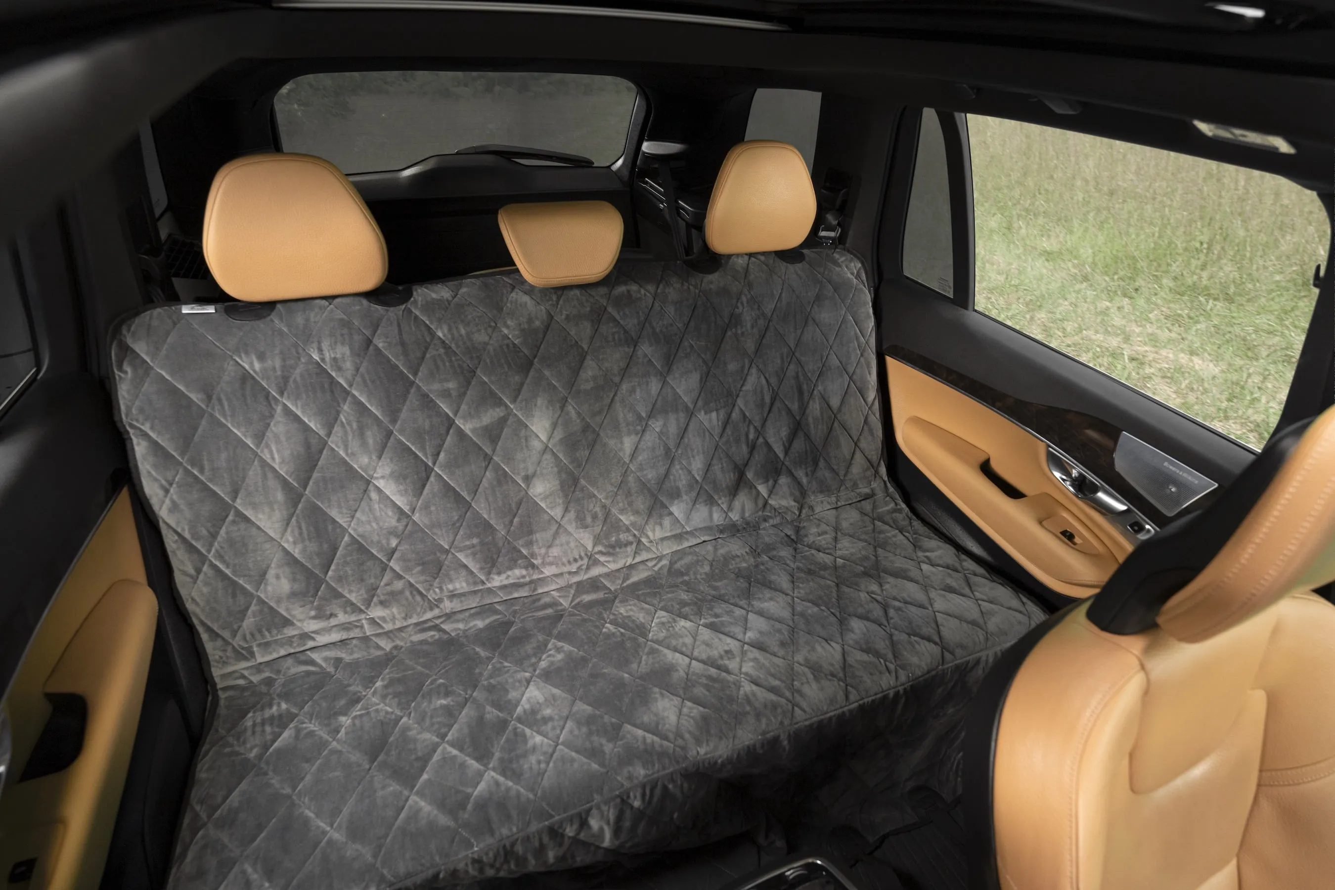 Plush Paws Luxury Velvet Rear Pet Seat Cover