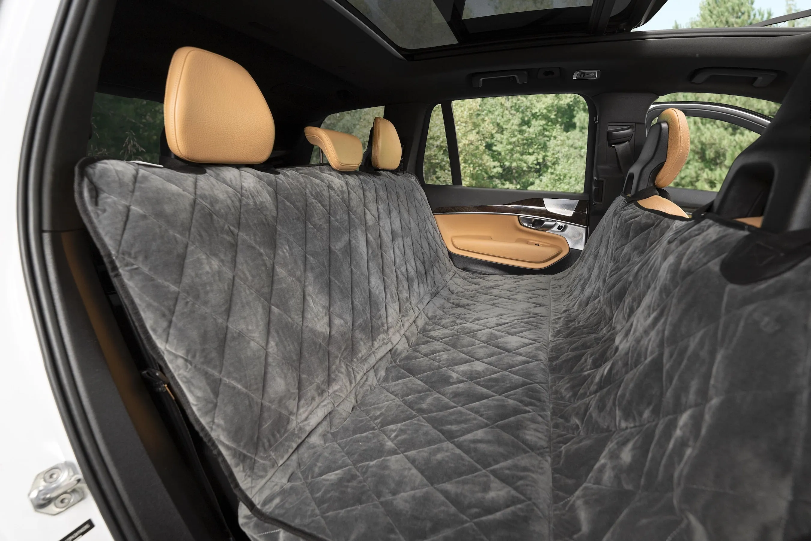 Plush Paws Luxury Velvet Rear Pet Seat Cover