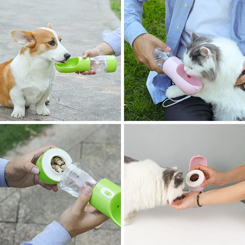 Portable Pet Dog Water Bottle For Dogs Multifunction