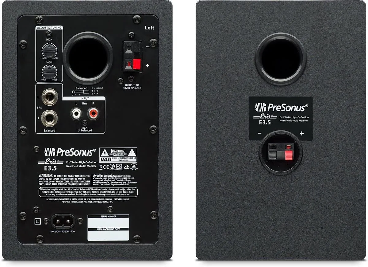 PreSonus Eris E3.5 3.5 inch Powered Studio Monitors (Pair)