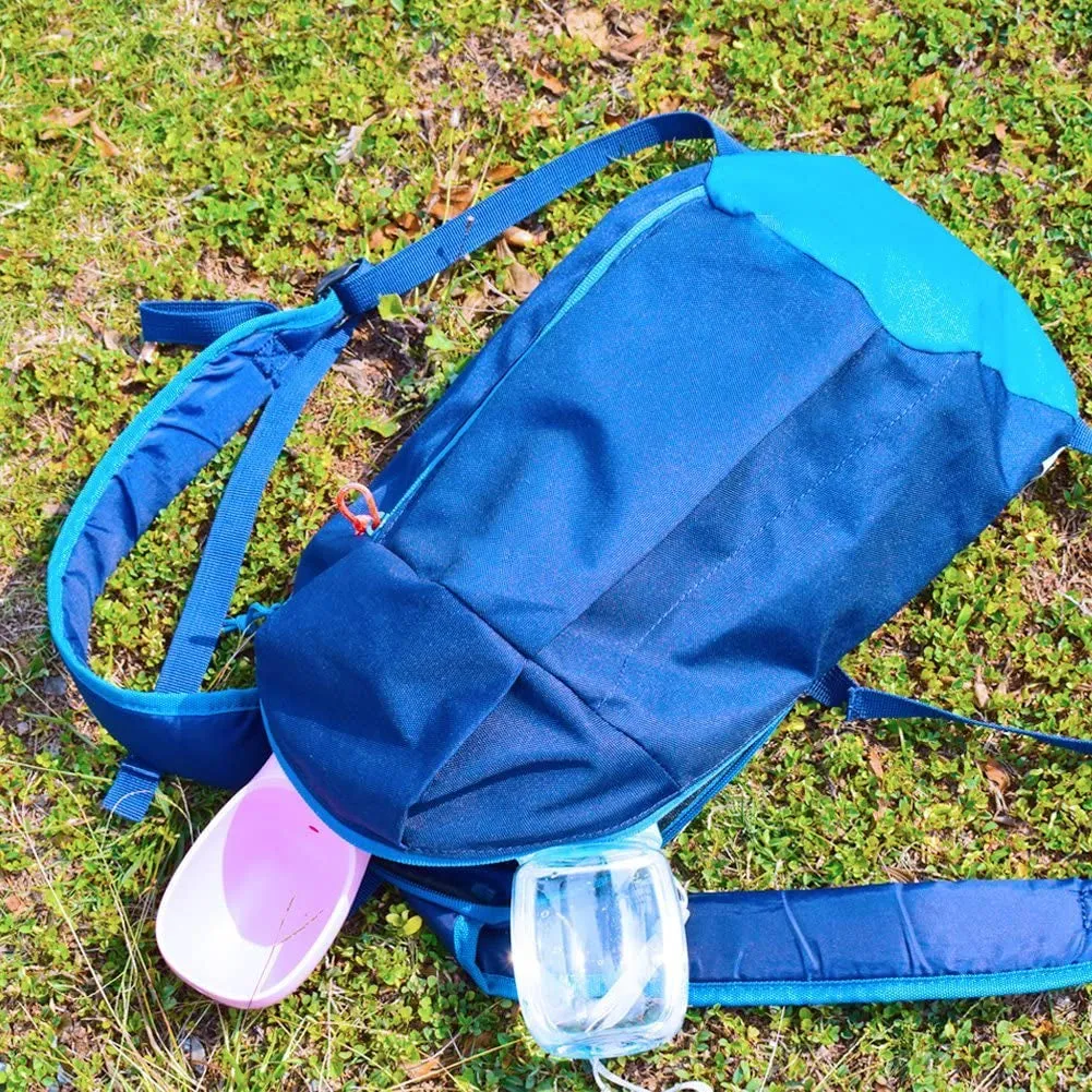 Professional title: ```Portable Dog Water Bottle with Leak-Proof Design, Ideal for Outdoor Activities - 19oz Blue Pet Water Dispenser for Walking, Hiking, and Travel```