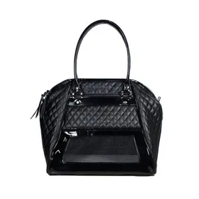 Quilted Luxe Haylee Dog Carrier - Black